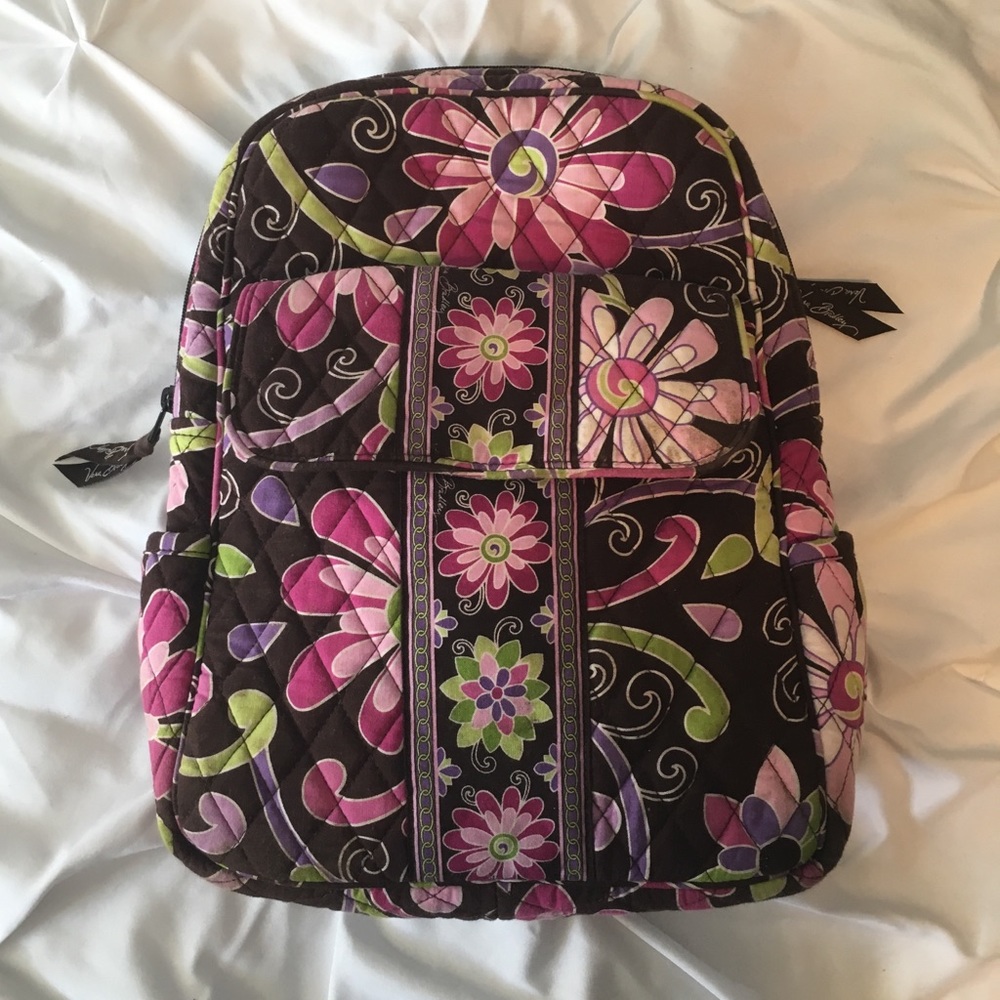 Adorable Authentic Mini Vera Bradley Zip Backpack